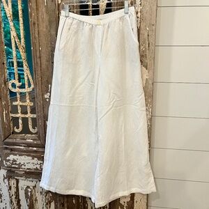 Nic + Zoe Wide Leg Linen Pants - EXCELLENT CONDITION - Petite Medium
